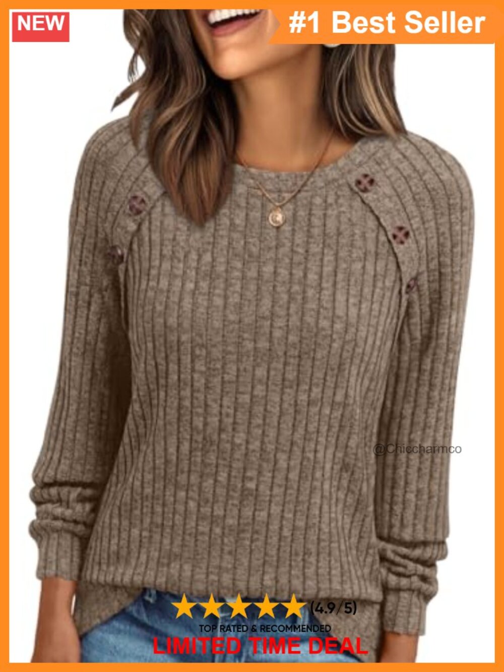 Womens Long Sleeve Crew Neck Relaxed Fit Top Business Casual Blouse